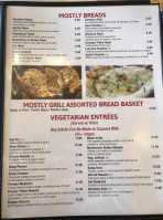 Mostly Grill Indian Fusion menu