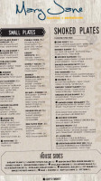 Mary Jane Bourbon Smokehouse menu