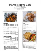 Mama's Boys Cafe food