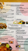 La Cabaña 1 menu