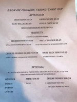 Brokaw Corners menu