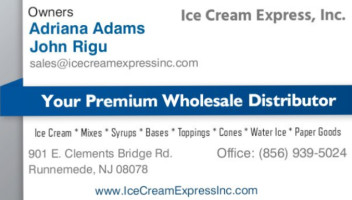 Ice Cream Express, Inc. food