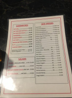 B P Inn menu
