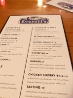 Everett's menu