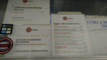 Mobowl menu