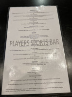 Player's Sports menu