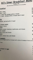 Kc's Bar And Restaurant menu