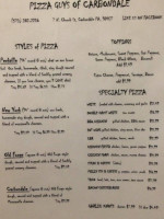 Pizza Guys Of Carbondale menu