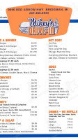 Mikey's Drive In menu