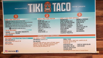 Tiki Taco menu
