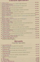 Aap Indian Restaurant Full Bar Catering Dine In And Carry Out menu