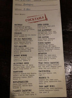 The Gallows menu