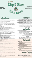 Chip Stone Pub Eatery menu