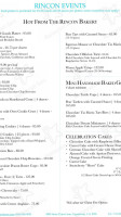 Events By Rincon menu