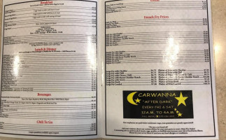 Carwanna menu