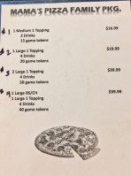 Club Pizza menu
