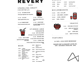 Revery VR Bar menu