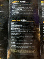 Pangaea Dinosaur Grill menu