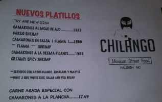 Chilango menu