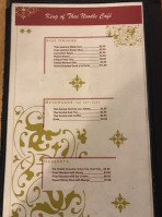King Of Thai menu