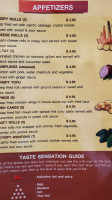 Thai Chefs menu