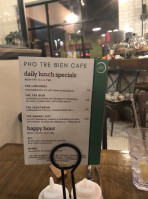 Pho Tre Bien Cafe menu