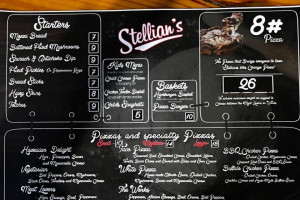 Stellian's menu
