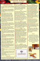 The Continental Banquets menu