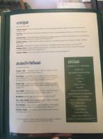 Foot Of The Mountain Cafe menu