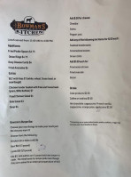 Bowman's Cowboy Kitchen menu