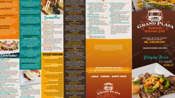 Grand Plaza Mexican Grill menu