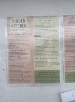 The Hidden Kitchen menu