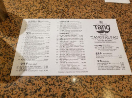 Tang88 menu