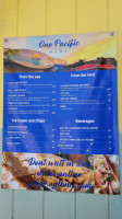 One Pacific Snack Shack menu