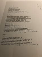 Folk menu