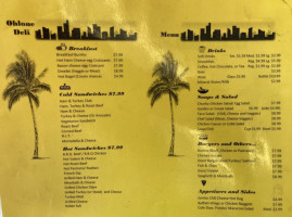 Ohlone Deli Catering menu