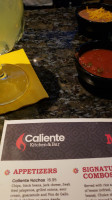 Caliente Kitchen menu
