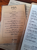 Mia Kitchen menu