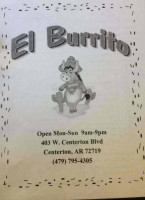 Estrada's menu
