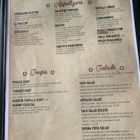 La Herradura Mexican menu