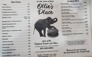 Ollie's Place A Little Taste Of Soul menu