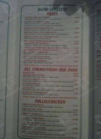 Chef Paolino Cafe menu