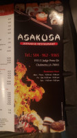 Asakusa Llc menu