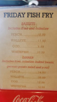 The Halfway Grill menu