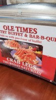 Ole Times Country Buffet menu