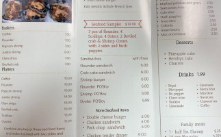 Burgaw Fish Fry menu