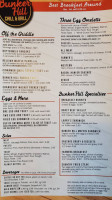 Bunker Hill Chill & Grill menu