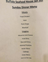 Buffalo Seafood House menu