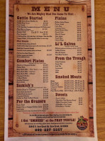 Phat Turtle Bbq menu