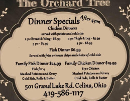 Orchard Tree menu